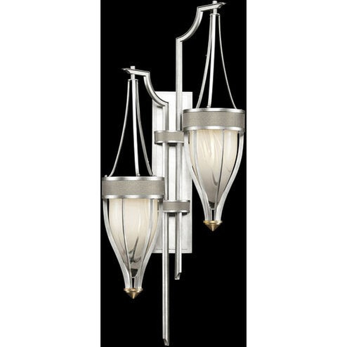 Mirage Two Light Wall Sconce in Silver Leaf/Brass/Coco (48|100041412)