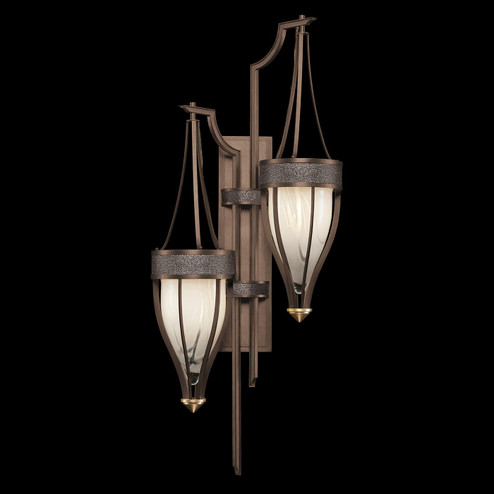 Mirage Two Light Wall Sconce in Bronze/Brass/Pebble (48|100041211)