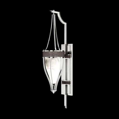 Mirage One Light Wall Sconce in Silver Leaf/Nickel/Pebble (48|100039421)