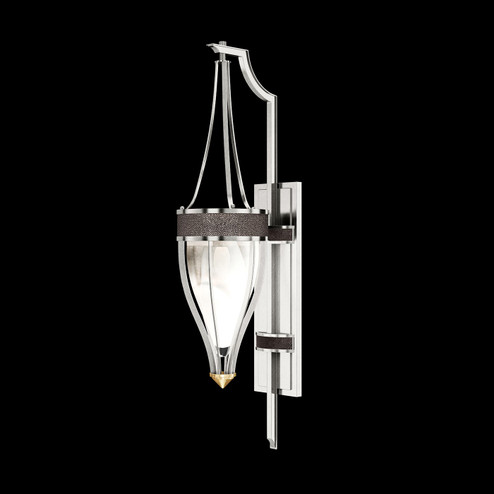 Mirage One Light Wall Sconce in Silver Leaf/Brass/Pebble (48|100039411)