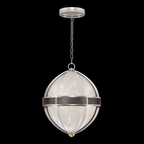 Mirage Three Light Pendant in Silver Leaf/Brass/Pebble (48|100038411)