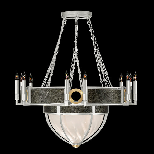 Mirage 15 Light Chandelier in Silver Leaf/Brass/Black Knight (48|100037413)