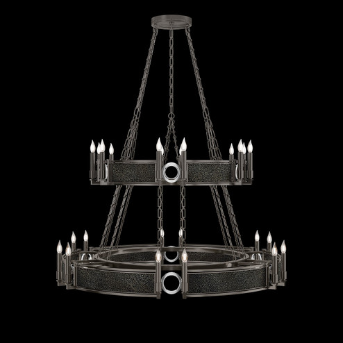 Mirage Chandelier in Midnight Steel/Nickel/Black Knight (48|100036723)