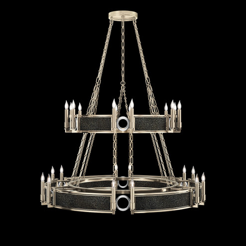 Mirage 24 Light Chandelier in Champagne/Nickel/Black Knight (48|100036623)