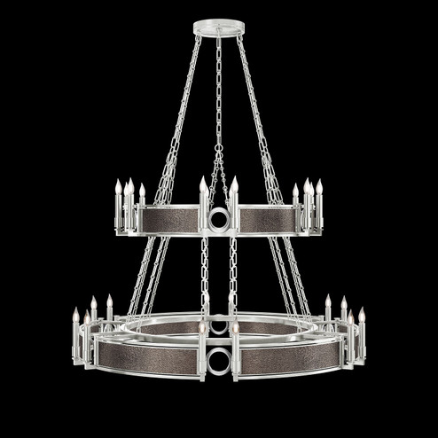 Mirage 24 Light Chandelier in Silver Leaf/Nickel/Pebble (48|100036421)