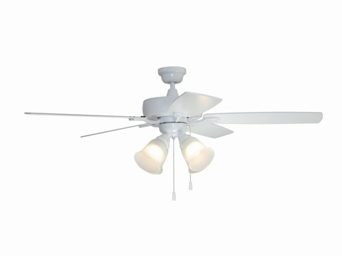 Twist N Click 4 Light 52'' Ceiling Fan in White (46|TCE52W5C4C)