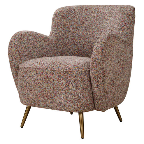 Gemstone Accent Chair in Brushed Brass (52|23858)
