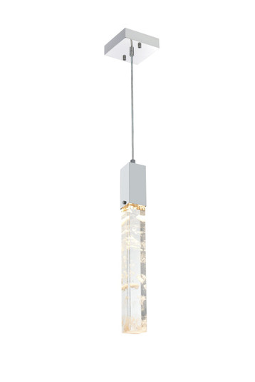 Aurora One Light Pendant in Chrome and Clear (173|2088D5C)