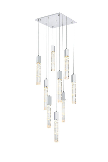 Aurora Nine Light Pendant in Chrome and Clear (173|2088D20C)