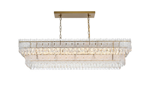 Emilia Eight Light Chandelier in Satin Gold and Clear (173|1780G50SG)