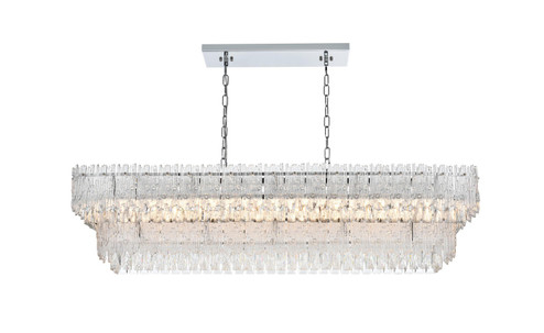 Emilia Eight Light Chandelier in Chrome and Clear (173|1780G50C)