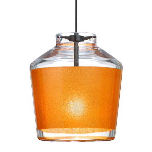 Besa Pica 6 Pendant Pendant in Black (74|XPPIC6GDLEDBK)