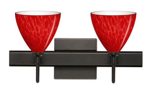 Besa Mia Vanity with Square Canopy Wall Sconce in Bronze (74|2SW1779RCBRSQ)