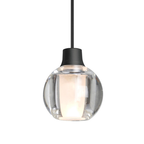 Besa Boca 3 Pendant LED Pendant in Black (74|1XCBOCA3CLLEDBK)