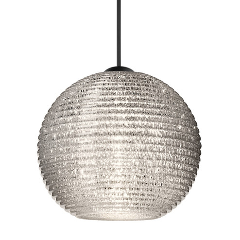Besa Kristall 6 Pendant LED Pendant in Black (74|1XC4615GLLEDBK)