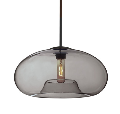 Besa Bana 15 Pendant One Light Pendant in Black (74|1TTBANA15SMBK)