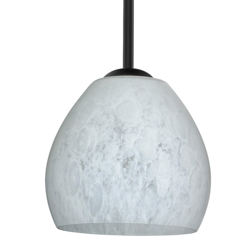 Besa Bolla Stem Pendant One Light Pendant in Black (74|1TT412219BK)