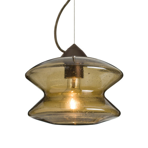 Besa Zen Cable Pendant One Light Pendant in Bronze (74|1KXZENLTBR)