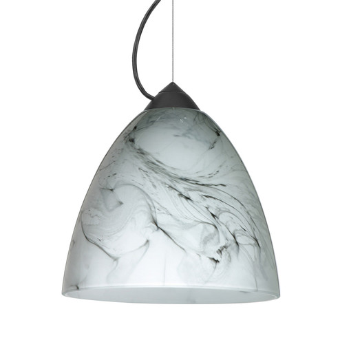 Besa Vila Pendant One Light Pendant in Black (74|1KX4470MGBK)