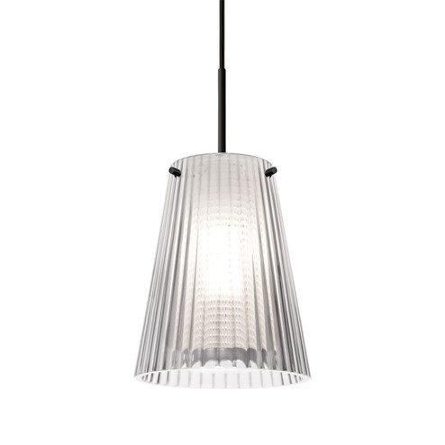 Besa Dion Pendant One Light Pendant in Black (74|1JTDIONCLBK)