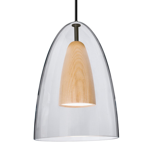 Besa Dano Pendant LED Pendant in Black (74|1JTDANOCLNALEDBK)