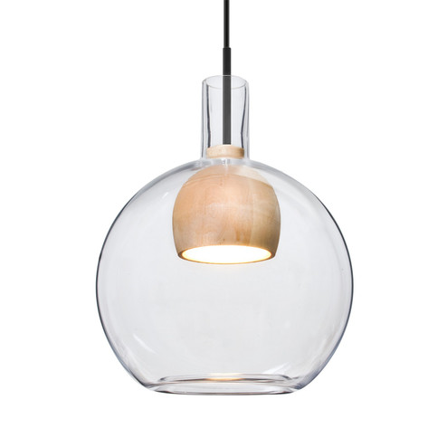 Besa Benji Pendant LED Pendant in Black (74|1JTBENJICLNALEDBK)