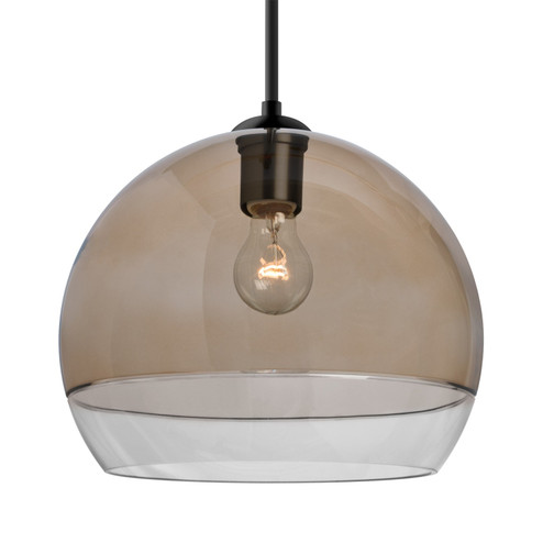 Besa Ally 12 Pendant One Light Pendant in Black (74|1JTALLY12SMBK)