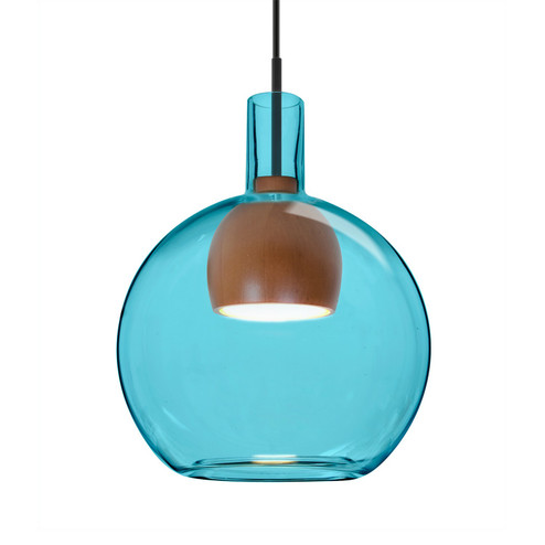 Besa Benji Pendant LED Pendant in Black (74|1JCBENJIBLMDLEDBK)