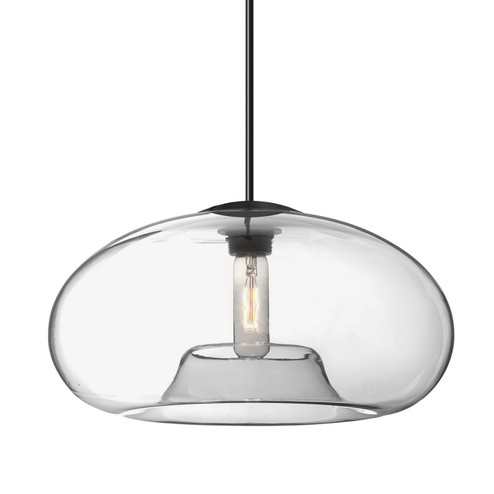Besa Bana 15 Pendant One Light Pendant in Black (74|1JCBANA15CLBK)