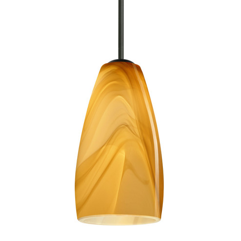 Besa Chrissy Pendant One Light Pendant in Black (74|1BT1509HNBK)