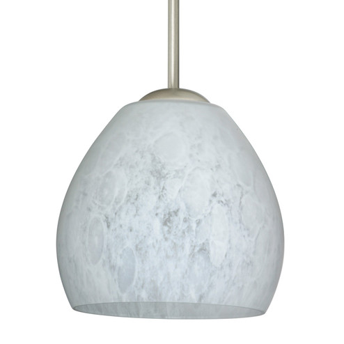Besa Bolla Pendant One Light Pendant in Satin Nickel (74|1BC412219MEDSN)