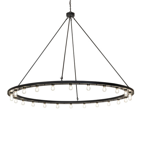 Loxley 24 Light Chandelier in Solar Black (57|276590)