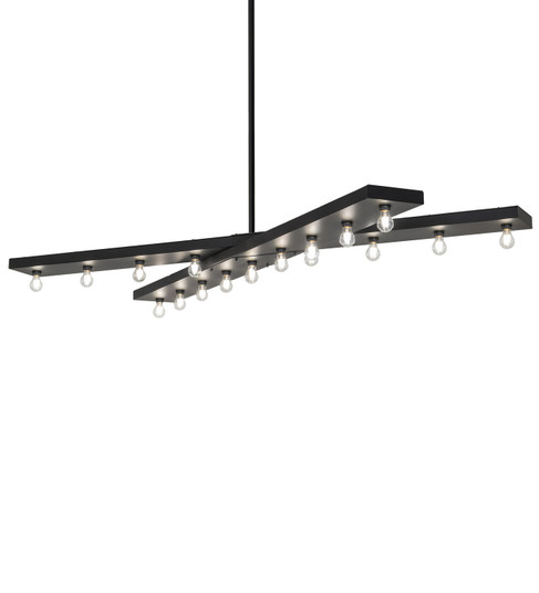 Caldero 17 Light Chandelier in Solar Black (57|276585)