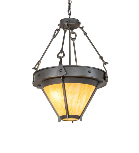 Nehring Three Light Pendant in Wrought Iron (57|276195)