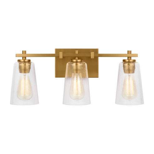 Mercer Three Light Vanity in Burnished Brass (454|VS24303BBS)