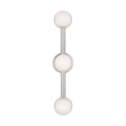 Nodes Three Light Vanity in Polished Nickel (454|KWL1173PN)