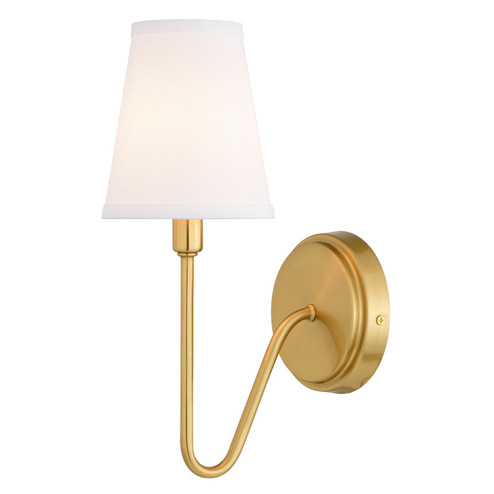 Briar One Light Wall Sconce in Muted Brass (63|W0473)