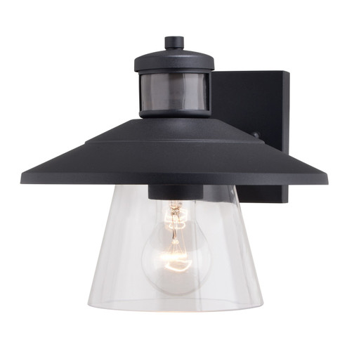 Westport One Light Outdoor Motion Sensor Wall Light in Textured Black (63|T0753)