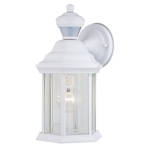 Auburn One Light Outdoor Motion Sensor Wall Light in Textured White (63|T0730)