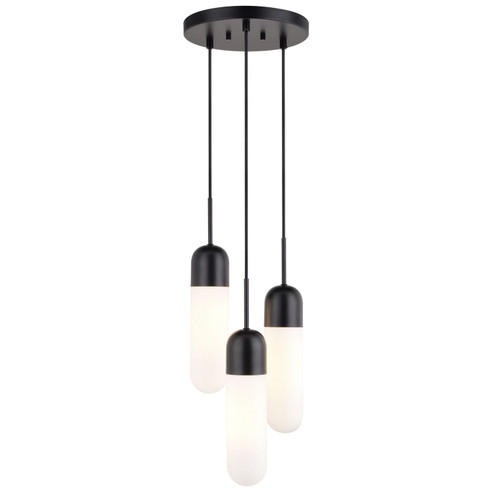 Thalia Three Light Pendant in Matte Black (63|P0423)