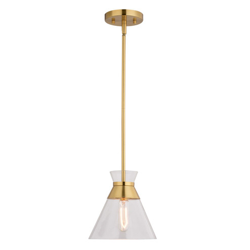 Harper One Light Pendant in Natural Brass (63|P0403)
