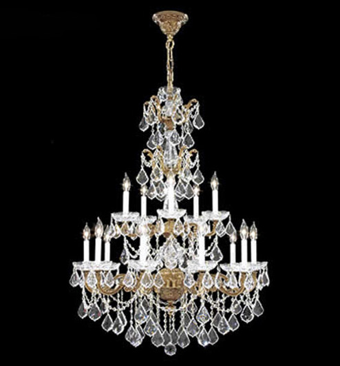 Madrid Cast Brass 15 Light Chandelier in Gold-Brown Patina (64|94329GB0GT)