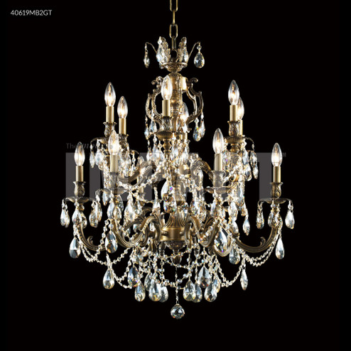 Brindisi 12 Light Chandelier in Monaco Bronze (64|40619MB0GT)