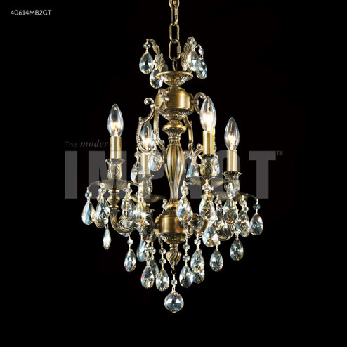 Brindisi Four Light Chandelier in Monaco Bronze (64|40614MB0GT)