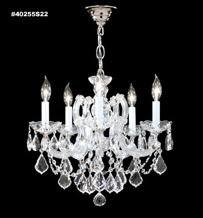 Maria Theresa Five Light Chandelier in Silver (64|40255S0GT)