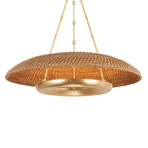 Oaklyn LED Pendant in Vintage Gold Leaf (70|2336VGL)