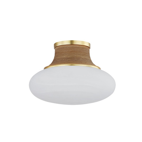 Pearl River One Light Flush Mount in Aged Brass (70|2308AGB) Pearl River One Light Flush Mount in Aged Brass (70|2308AGB)