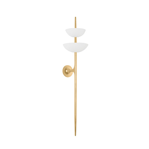 Evander LED Wall Sconce in Vintage Gold Leaf/Gesso White (68|47702VGLGSW)