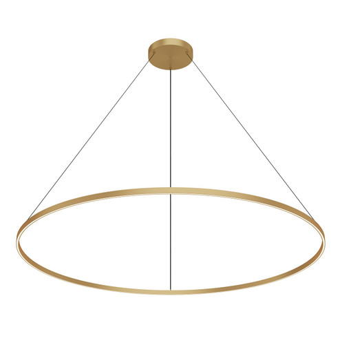 Cerchio LED Pendant in Brushed Gold (347|PD87172BGUNV010)