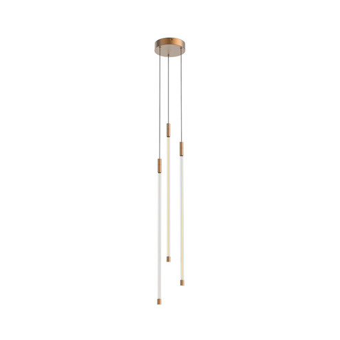 Motif LED Pendant in Brushed Gold (347|MP75227BGUNV)